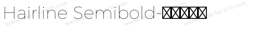 Hairline Semibold字体转换